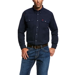 10022899 | Ariat FR Featherlight Work Shirt | Navy 