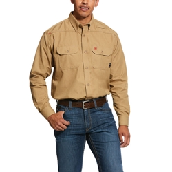 10031015 | Ariat FR Featherlight Work Shirt | Khaki 